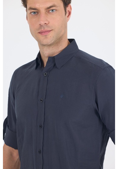 İmza Koyu Antrasit Kısalabilir Kol Smart Biritli Yaka Cepsiz Slim Fit Gömlek 1004250224 Koyu Antrasit İmza Koyu Antrasit Kısalabilir Kol Smart Biritli Yaka Cepsiz Slim Fit Gömlek 1004250224 Koyu Antrasit