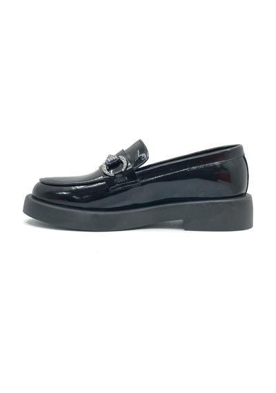Greyder 72133 Zn Urban Deri Comfort Casual Oxford Kadın Ayakkabı SIYAH RUGAN