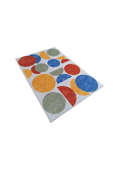 Çam Halı Siesta Kids 32-581 Modern Desenli Dokuma Tabanlı Yıkanabilir Şönil Çocuk Odası Halısı Multi