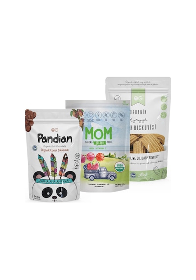 3'lü Organik Çocuk Atıştırmalık Paket 300 G