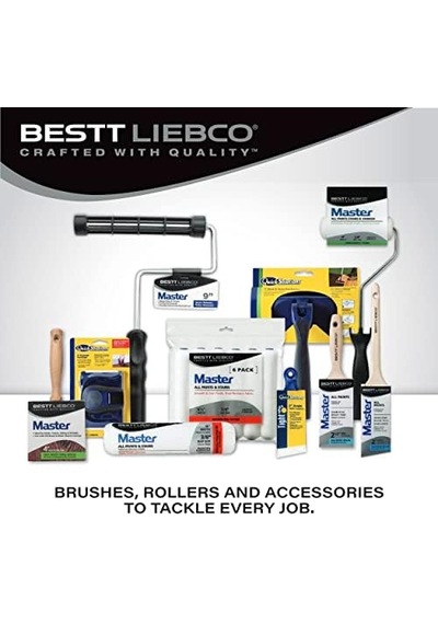Bestt Liebco 552565700 Master Polyester/naylon Trim & Duvar Fırçası, 4 İnç. Acı Kahve