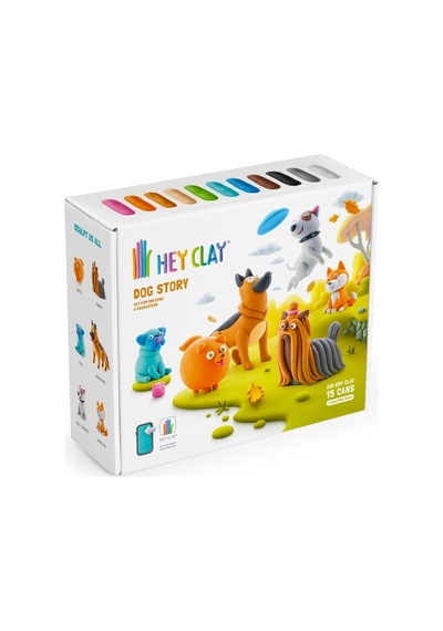Hey Clay Hava İle Kuruyan Kil 15'li Kutu - Köpek Hikayesi