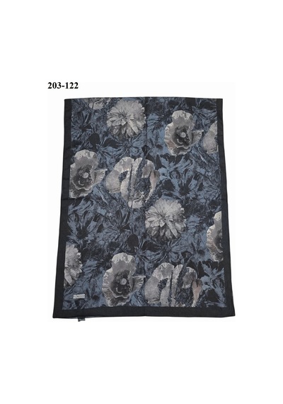 Moonscarfs Moonscarf Bambu Kraş Pamuk Şal Siyah 203-122 Çok Renkli