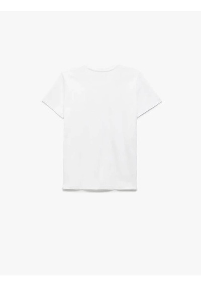 Koton Pamuklu Basic Beyaz Erkek Çocuk T-shirt 5skb10022tk Beyaz