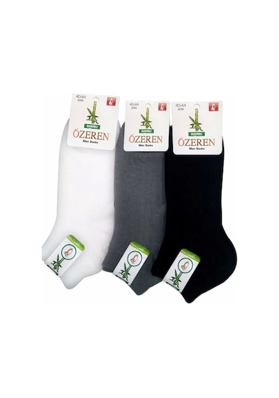 Özeren Bambu Erkek Patik Çorabı Dikişsiz 12 Çift 0025