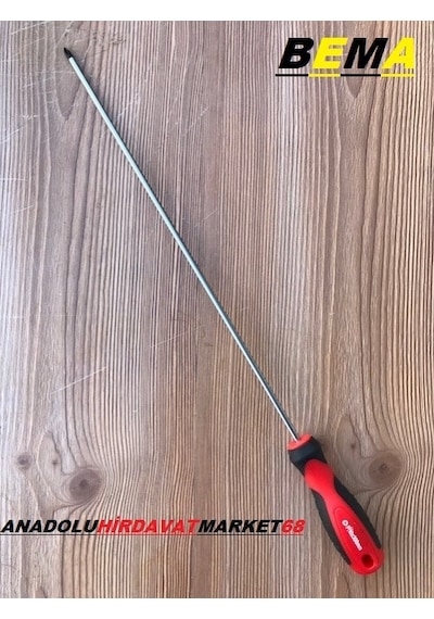 Bema 4x300 Ph0x300 Crv Uzun İnce Uçlu Yıldız Tornavida Mıknatıs U