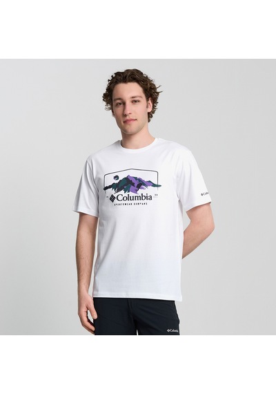 Columbia Explore Outdoors Ss Erkek Beyaz T-shirt 9110831100 Beyaz