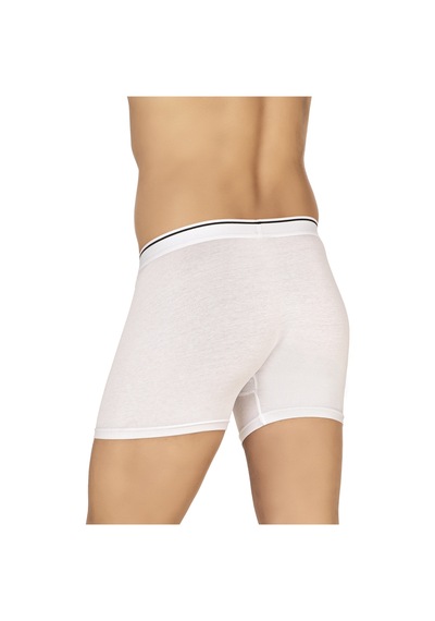 Özkan Underwear Özkan 11256 3'lü Paket Erkek Premium Kumaş Modal Pamuklu Esnek Yumuşak Boxer Şort Beyaz
