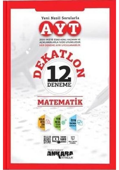 AYT Matematik Dekatlon Denemeleri ( 12 Adet ) -  Ankara Yayıncılık