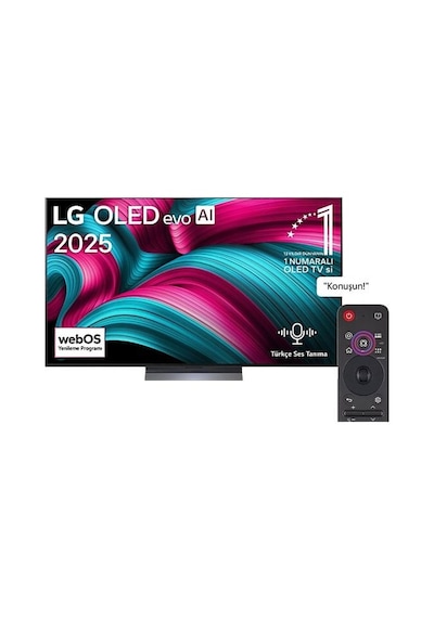LG OLED55C54LA.APDZ 55" 139 Ekran 4K Smart AI Sihirli Kumanda webOS25 OLED Evo TV