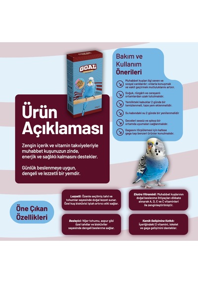 Goal Muhabbet Kuşu Yemi/ts 250 G - 20 Adet 250 G