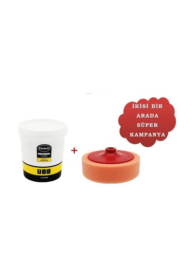 Farecla Universal Kutu Pasta 1 Kg Ve Turuncu Polisaj Süngeri Farecla Universal Kutu Pasta 1 Kg Ve Turuncu Polisaj Süngeri