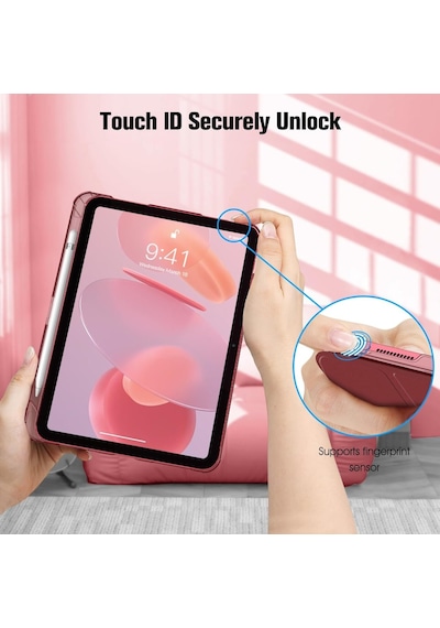 Apple Uyumlu iPad Air 11inç M2/m3 2025-2024 Kılıf Flip Cover Kalem Bölmeli Pc Case Kılıf