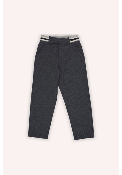 Erkek Çocuk Beli Lastikli Lacivert Örme Pantolon 5652858