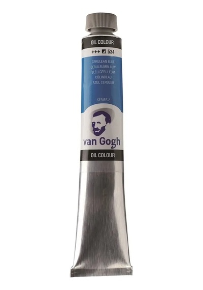 Talens Van Gogh Yağlı Boya 200 Ml 534 Cerulean Blue Karışık, Çok Renkli