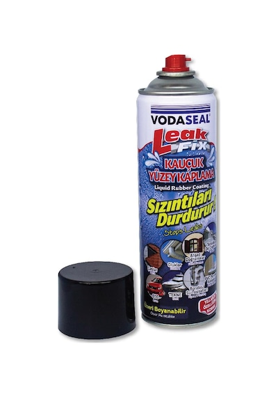 Vodaseal Leak Fix Sprey Kauçuk Kaplama, Siyah, 396gr