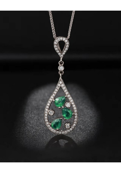Brezza Lusso Jewelry Zümüt Işıltısı Histryum Kadın Gümüş Kolye 45 CM 45 CM