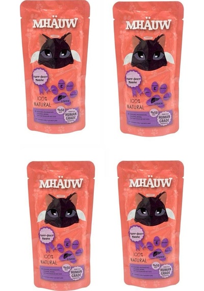 Mhauw Ciğerli Kedi Çorbası 4 x 80 G