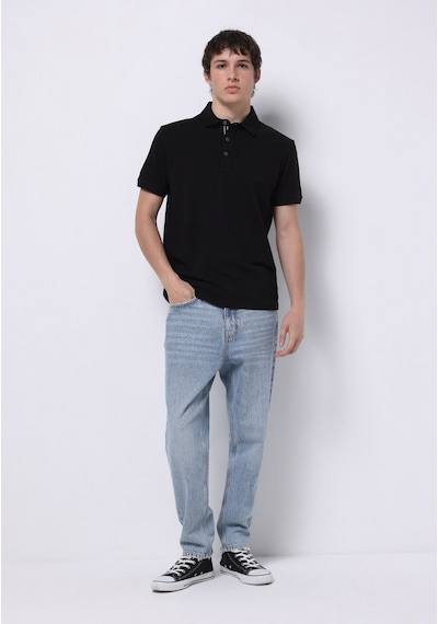 Colin's Colins Regular Fit Polo Yaka Düz Erkek Siyah Kısa Kol Tişört Cl1077201 Q1.v1 Blk SIYAH Colin's Colins Regular Fit Polo Yaka Düz Erkek Siyah Kısa Kol Tişört Cl1077201 Q1.v1 Blk SIYAH