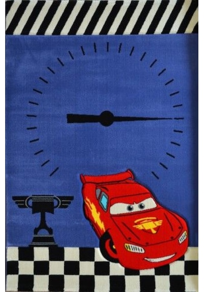 Disney Antialerjik Çocuk Halısı 523Mavi Araba 120X180 Cm