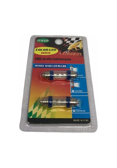 12V Sofit Ampul 3 Ledli Mavi 39 Mm 2 Ad N11.2210