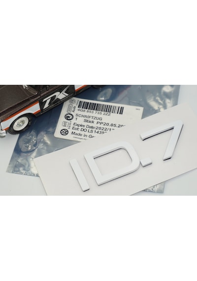 Dk Tuning Vw Volkswagen İd 7 Bagaj Beyaz Yazı Logo Arma Volkswagen