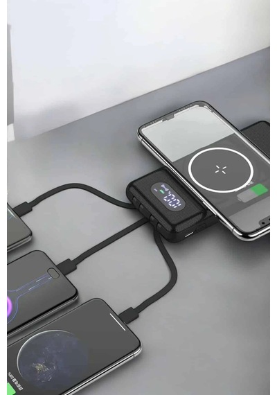 Hubrendy Tekno 10.000 Mah Powerbank 4 Portlu Hızlı Şarj Dijital Göstergeli Diğer