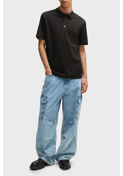 Hugo Erkek Polo Yaka T Shirt 50517638 001 Siyah Siyah