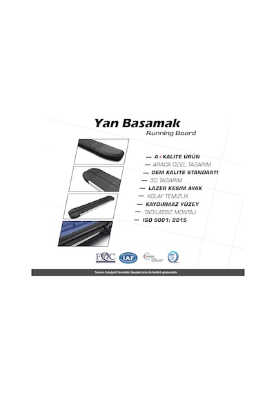 Peugeot 2008 2 S-line Krom Yan Basamak 183 Cm 2020 Üzeri