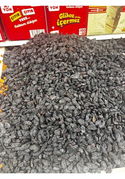 Jumbo Kara Üzüm 1 Kg Doğal, Katkısız Kuru Üzüm