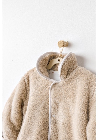 Andywawa Bebek Tinny's Sheeps Peluş Ceket Bej Ac26165 Beige