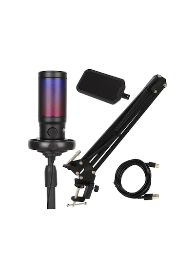 Midex V6 Rgb Set Usb Oyuncu Ve Yayıncı Mikrofonu Condenser Stüdyo Kayıt Gaming Tiktok Twitch Canlı Yayın Discord Youtube