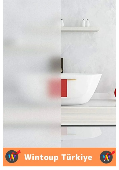 Premium İz Bırakmaz İç Göstermez Gizlilik Ofis Salon Banyo Uv Koruyucu Buzlu Cam Film 2metre X 60 Cm