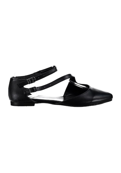 Fox Shoes Siyah Kadın Babet D726016909 Siyah
