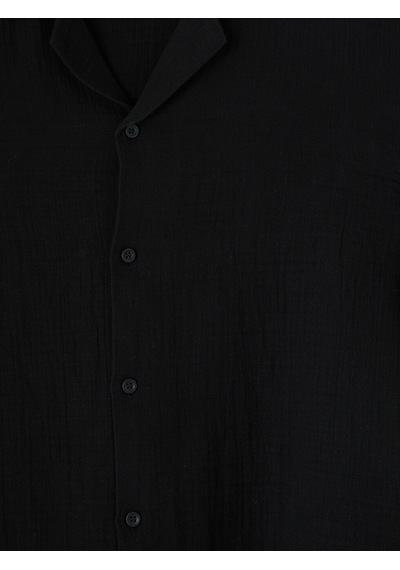 Lcw Vision Siyah Regular Fit Müslin Erkek Gömlek