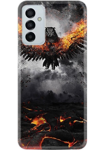 Samsung Uyumlu Galaxy A04S Kilif Silikon Desen Ates Kartali 1766 556613760