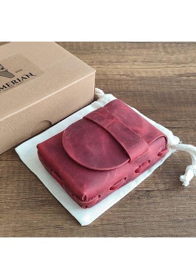 Sumerian Leather Craft  Deri Sigara Kılıfı Kırmızı