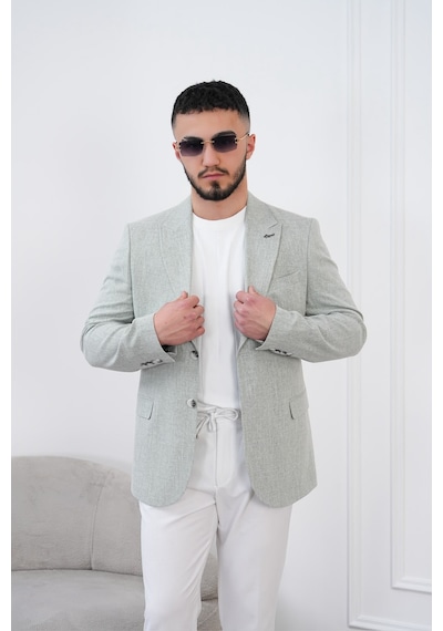 Dupont Classics Dupont Slim Fit Sivri Yaka 6 Drop Çift Yırtmaç Keten Blazer Ceket - Nefes Alabilen Hafif Erkek Ceket Yeşil Dupont Classics Dupont Slim Fit Sivri Yaka 6 Drop Çift Yırtmaç Keten Blazer Ceket - Nefes Alabilen Hafif Erkek Ceket Yeşil