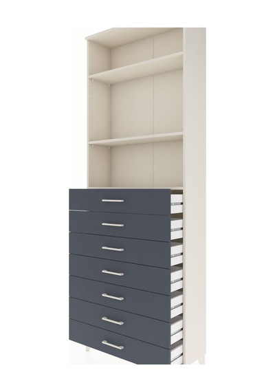 Arges Dolap 3 Raflı 7 Çekmeceli 88x30x243 Aytaşı-antrasit Aytaşı Arges Dolap 3 Raflı 7 Çekmeceli 88x30x243 Aytaşı-antrasit Aytaşı