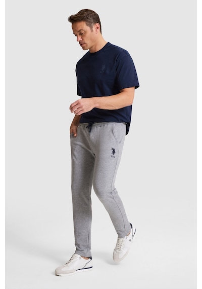 U.s. Polo Assn. Erkek Gri Melanj Eşofman Altı 50322603-vr086