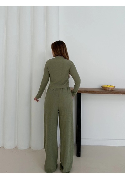 By Mop Balıkçı Yaka Örme Takım Mint St265865 Mint
