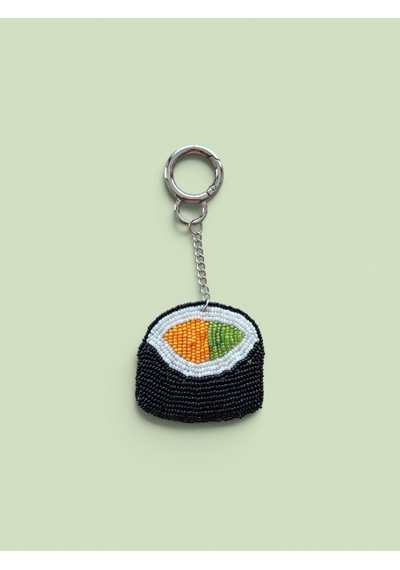 Sushi Charmı Boncuk İşlemeli Çanta Charmı