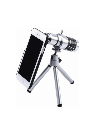 I Phone5,5s,i Phone4.4s Için Alüminyum 14x Optik Zoom Yakından Görüntü Çekme Dürbün 01 Gray Brown
