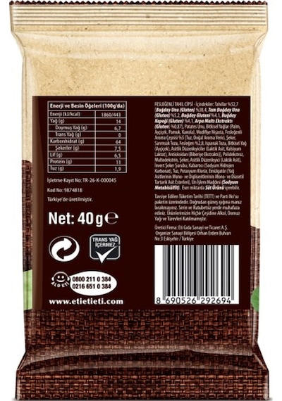 Burçak Fesleğenli Tahıl Cipsi 40 G X 14 Adet