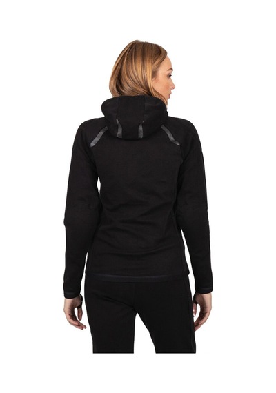 Knox Shield Hoody Aaa Korumalı Kapüşonlu Kadın Motosiklet Montu Siyah