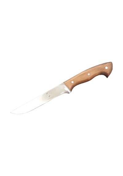 Ahşap Sap Et Bıçağı 27cm Toplam Uzunluk Geniş Ağız