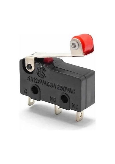 Makaralı Micro Switch Anahtar 5a 5a 250v Rulo Makara Kollu No Nc Com Spdt Sınırlayıcı Momentary