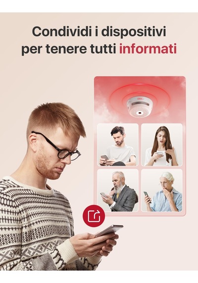 X-sense Akıllı Duman Dedektörü Xs01-m, Wi-fi Duman Dedektörü, Fs31/fs61/fs121, Sbs50 Baz İstasyonu Ve X-sense Home Security App İle Uyumlu, 85 Db Uyarı Sinyali, Bağlantılı Mini Duman Ve Yangın, 1 Adet