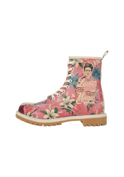 Kadın Vegan Deri Çok Renkli Uzun Bot - Like You Are Magic Frida Kahlo Tasarım Multicolor Kadın Vegan Deri Çok Renkli Uzun Bot - Like You Are Magic Frida Kahlo Tasarım Multicolor
