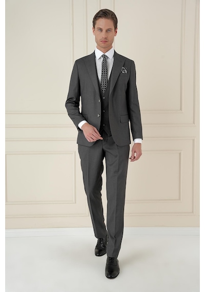 Efor Tk 907 Slim Fit Füme Spor Takım Elbise Füme